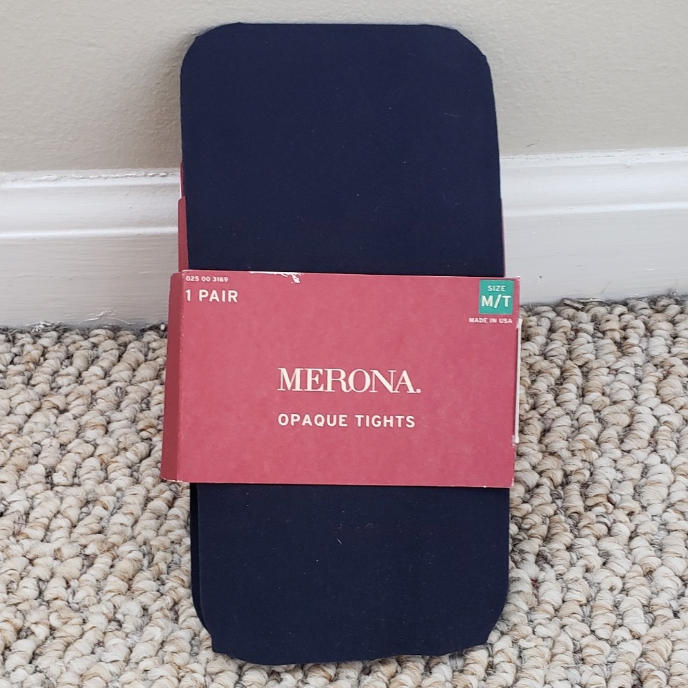Navy Opaque Tights